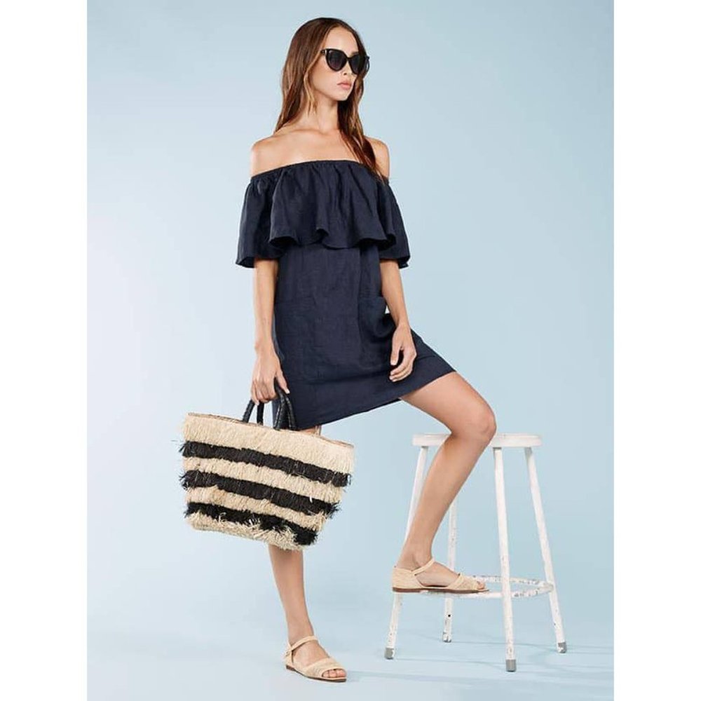 SOLD Reformation Tennessee Linen Of Shoulder Dress